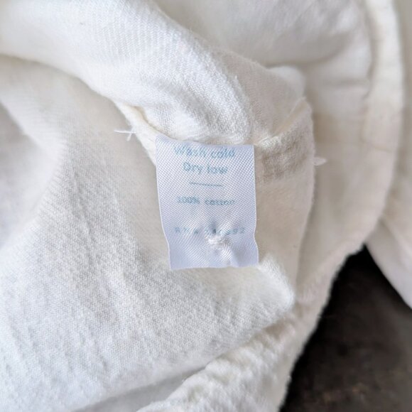 Marine Layer White Cotton Button Front Shirt medium - Picture 5 of 6